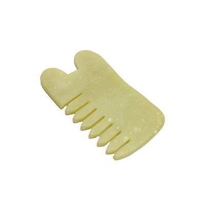 Body Healthcare Massage Natural Xiu Yan Jade Stone Scraping Guasha Comb Hair Facial Scalp Gua Sha Brush Tools for Head
