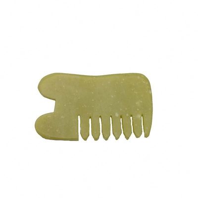 Body Healthcare Massage Natural Xiu Yan Jade Stone Scraping Guasha Comb Hair Facial Scalp Gua Sha Brush Tools for Head