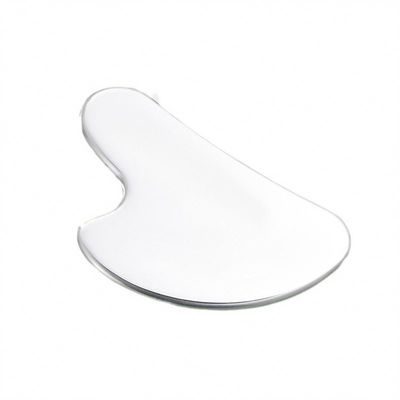 Customized Logo Skin Care Tool Stainless Steel Heart-shaped Gua Sha Board for Facial Lifting Metal Massager