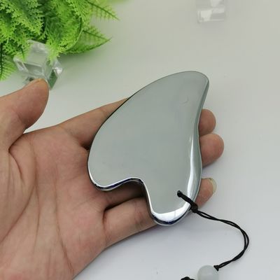 Terahertz Stone Gua Sha Facial Massage Tool 2024 Custom Logo Handheld for Body Massage Equipment in Heart Shape