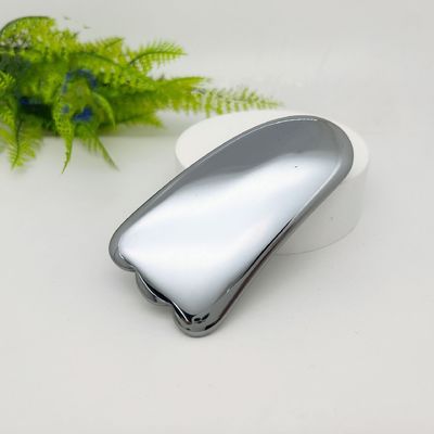 Customized Logo Availabled Silver Terahertz Gua Sha Massage Scraping Tool for Skin Spa Facial Beauty