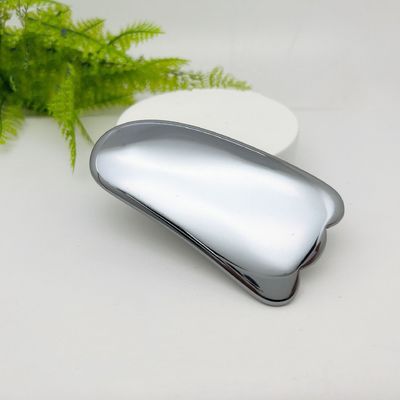Customized Logo Availabled Silver Terahertz Gua Sha Massage Scraping Tool for Skin Spa Facial Beauty
