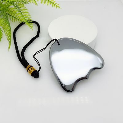 Customized Logo Availabled Terahertz Gua Sha Massage Scraping Tool for Body Spa Facial Beauty in Fishtail Shape