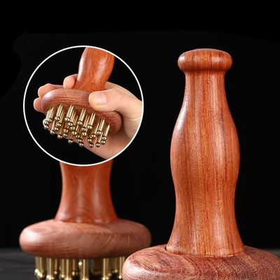 Gua Sha Function Brass Universal Meridian Massage Comb Body Massage Brush Scalp Relax And Hair Growth Head Massage Tool