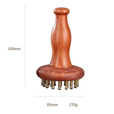 Gua Sha Function Brass Universal Meridian Massage Comb Body Massage Brush Scalp Relax And Hair Growth Head Massage Tool