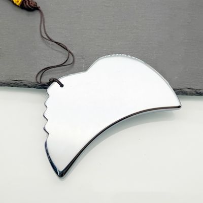 Silver Terahertz Beauty Plate Scraping Massage Tool for a Luxurious and Rejuvenating Experience