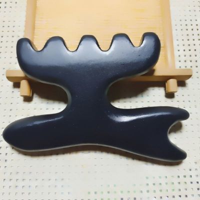 Foot Massager Gua Sha Therapy Bian Stone Acupuncture Stick Universal Massage Tool 112*12mm Natural Stone