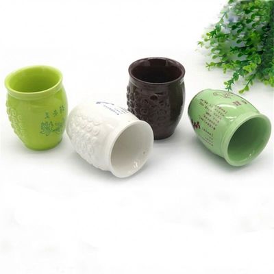 Body Massage Function Handheld Ceramic Gua Sha Cup for Meridian Dredging and Moxibustion Treatment