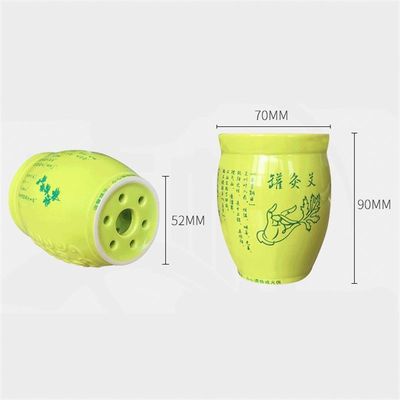 Body Massage Function Handheld Ceramic Gua Sha Cup for Meridian Dredging and Moxibustion Treatment