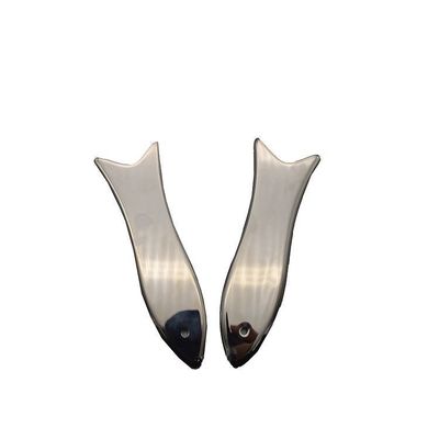 Fish Shape Stainless Steel Guasha Board Traditional Metal Guasha Massage Tool for Face and Body Healthcare