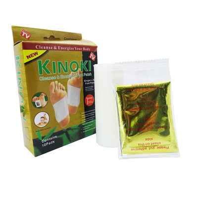 Weight Loss Patch Function 10 Packs Ginger Foot Pads 10 Adhesive Sheets for Removing Impurities and Relieving Stress