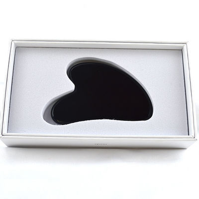 Heart Shape Black Obsidian Guasha 100% Natural Jade Board Gua Sha Scraping Massage Tool Customized Logo for Customization