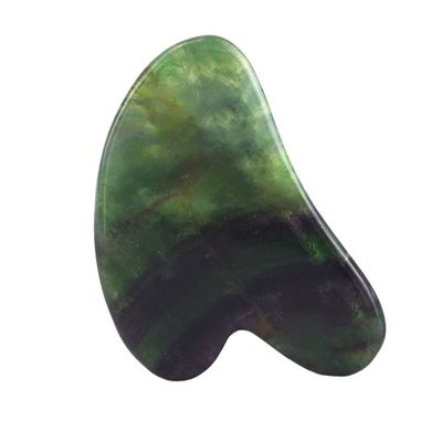 2024 Heart Shape Rainbow Fluorite Gua Sha Massage Scraping Tool for Body Spa