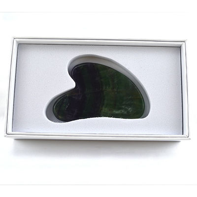 2024 Heart Shape Rainbow Fluorite Gua Sha Massage Scraping Tool for Body Spa