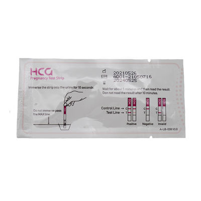 HCG Test Strip Pregnancy Accurate More Than 99% of Early Detection for Inner Strip Size 80*3mm
