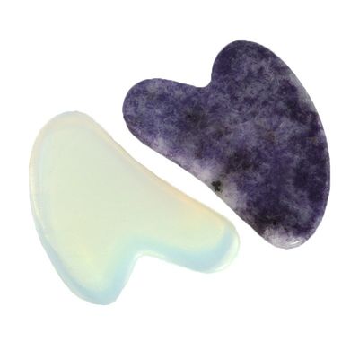 Beauty Tool Customized Logo Availabled Opal Gua Sha Scraping Board for Facial Massager