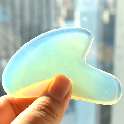 Beauty Tool Customized Logo Availabled Opal Gua Sha Scraping Board for Facial Massager
