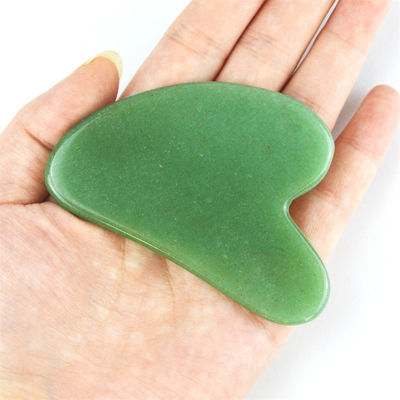 Customized Logo Availabled Natural Jade Gua Sha Scraping Board for Facial Beauty Body Massage Tool Skin Health Care Spa