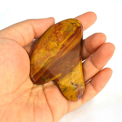 Facial Massager Heart Shape Red Jasper Gua Sha Massage Tool for Custom Logo Guasha Stone Body Self Skin Care Spa Massage