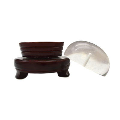Customized Logo Clear Quartz Incense Sticks Holder and Burner Set for Theme Decoration