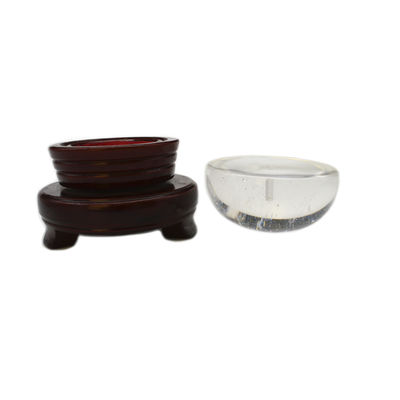 Customized Logo Clear Quartz Incense Sticks Holder and Burner Set for Theme Decoration