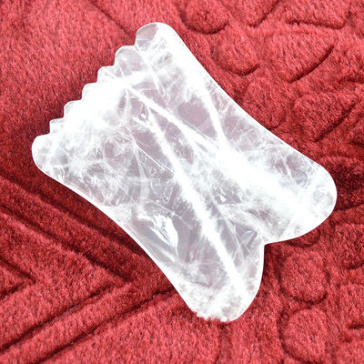 Properties Body Muscles Massage Equipment 2024 Arrivals Clear Quartz Gua Sha Rock Crystal Guasha Gemstone Sculptor Tool