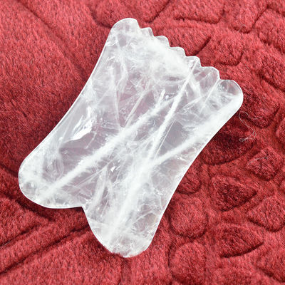 Properties Body Muscles Massage Equipment 2024 Arrivals Clear Quartz Gua Sha Rock Crystal Guasha Gemstone Sculptor Tool