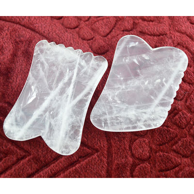 Properties Body Muscles Massage Equipment 2024 Arrivals Clear Quartz Gua Sha Rock Crystal Guasha Gemstone Sculptor Tool