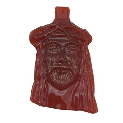 Upgrade Your Feng Shui with Customize Natural Jade Necklace Pendant Charms Micro Jesus Christ Cross Agate Pendant