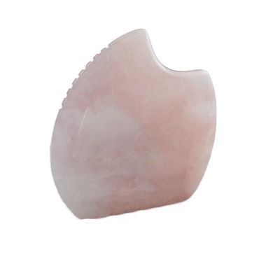 Custom Logo Shell Shape Rose Quartz Gua Sha Massage Tool for Muscle Massage and Self Skin Care Spa Beauty Equipment