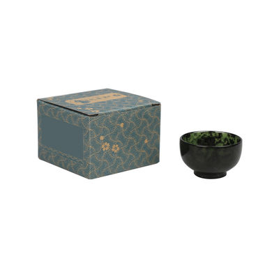 Engraving Type 100% Chinese Natural Jade Bowl Dark Green Jade Hand-Carved Bowl Cup for Home Decoration Enhancement