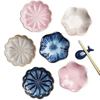 Family Personality Ceramic Plate Design Color Plate for Putting Something on Your Table
