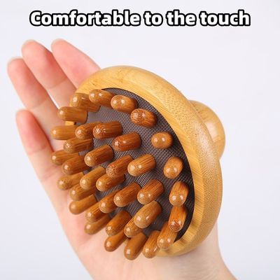 Scalp Massage Bamboo Hair Brush Hair Comb Custom Logo Wood Detangling Hair Comb 2023 Eco-friendly Guasha Massage Tools