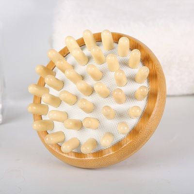 Scalp Massage Bamboo Hair Brush Hair Comb Custom Logo Wood Detangling Hair Comb 2023 Eco-friendly Guasha Massage Tools