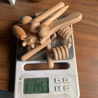Customized Logo Availabled Beech Facial Mini Sculpting Tools Wood Therapy Face Massage Roller Sets Wooden Facial Therapy Kits