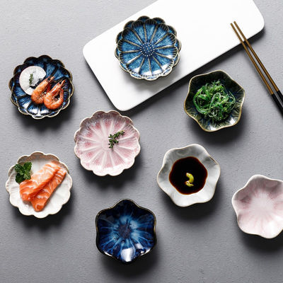 Family Personality Ceramic Plate Design Color Plate for Putting Something on Your Table