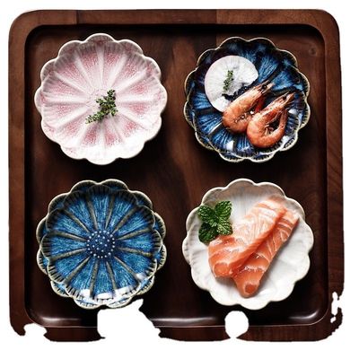 Family Personality Ceramic Plate Design Color Plate for Putting Something on Your Table