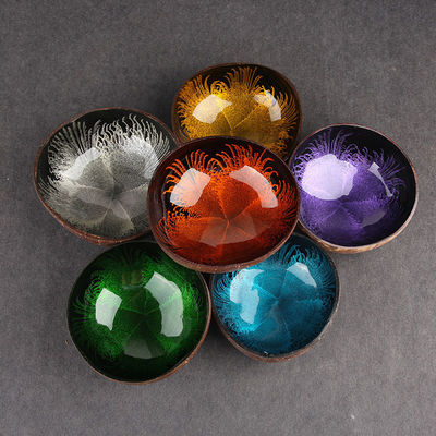 OEM/ODM Acceptable Natural Coconut Shell Bowl Design Ornament Lacquered Coconut Bowls from Regional Feature