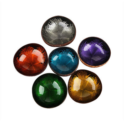 OEM/ODM Acceptable Natural Coconut Shell Bowl Design Ornament Lacquered Coconut Bowls from Regional Feature