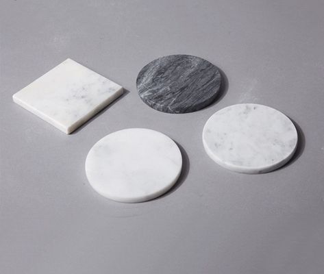 Marble Coasters Round Square Hexagon Marble Drinking Set With Polisher For Cups For Your Drinks Collection