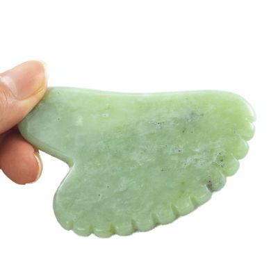 Experience the Benefits of Full-body Massage with Natural Stone Scraping Tool and Private Label Xiuyan Jade Green Guasha