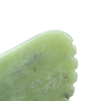 Experience the Benefits of Full-body Massage with Natural Stone Scraping Tool and Private Label Xiuyan Jade Green Guasha