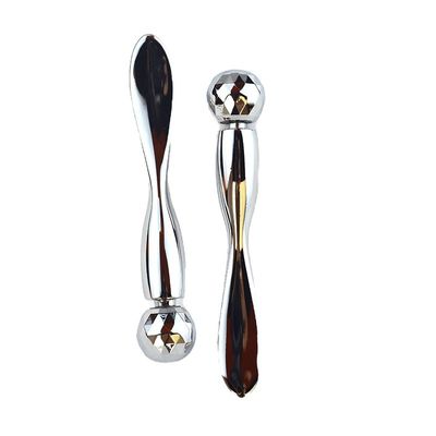 Silver Stainless Steel Eye Guasha Massage Stick Eye Cream Spoon Metal Ball Beads Eye Massager For Puffiness Skincare 2024 Style
