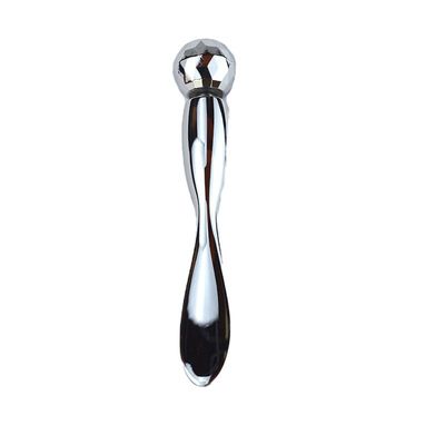 Silver Stainless Steel Eye Guasha Massage Stick Eye Cream Spoon Metal Ball Beads Eye Massager For Puffiness Skincare 2024 Style