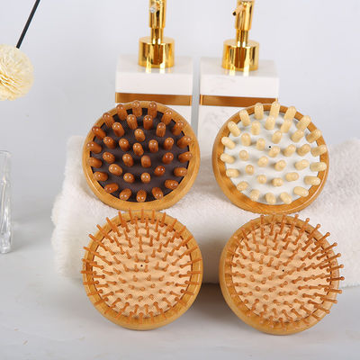 Brown Mushroom Shape Bamboo Gua Sha Scalp Massage Airbag Comb Wooden Guasha Tool Head Relax Massager Hair Health Care Beauty Brush