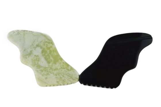 Customized Logo Trending Product Shape Natural Xiuyan Jade Gua Sha Scraping Board for Full-body Massage Tool