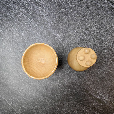 Muscle Massage Mushroom Cup Body Contour Roller for Lymphatic Drainage Therapy Gua Sha Wooden Trigger Point Massager Tool