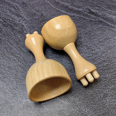 Muscle Massage Mushroom Cup Body Contour Roller for Lymphatic Drainage Therapy Gua Sha Wooden Trigger Point Massager Tool