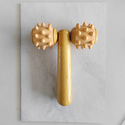 Body Massage Equipment Summer 2024 Trending Arrivals Handheld Massage Roller Eye Massage Roller Stick Wood 3D Roller Face Massager