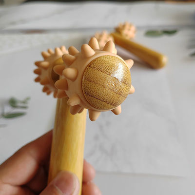Body Massage Equipment Summer 2024 Trending Arrivals Handheld Massage Roller Eye Massage Roller Stick Wood 3D Roller Face Massager